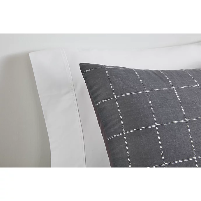 Simply Essential™ Windowpane 3-Piece Full/Queen Comforter Set in Grey/White
