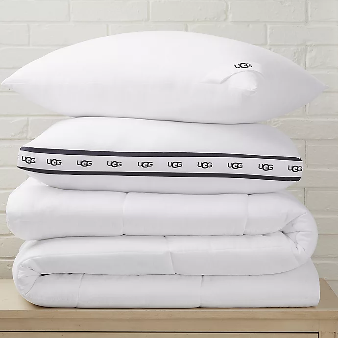 UGG® Devon Down Alternative Quilted Full/Queen Comforter in White