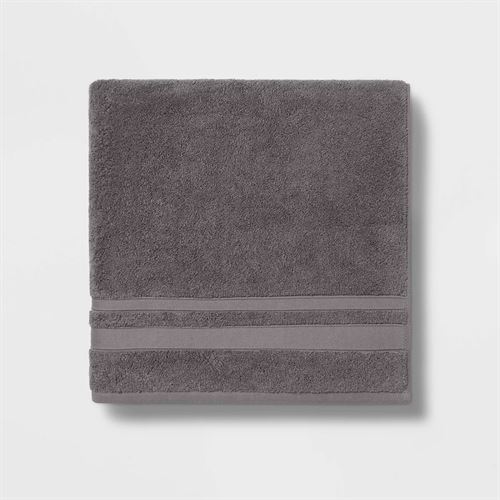 THRESHOLD Performance Bath Sheet in Dark Gray