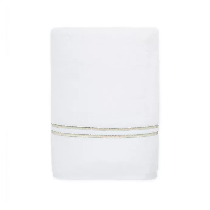 Wamsutta® Egyptian Cotton Striped Bath Towel in Taupe