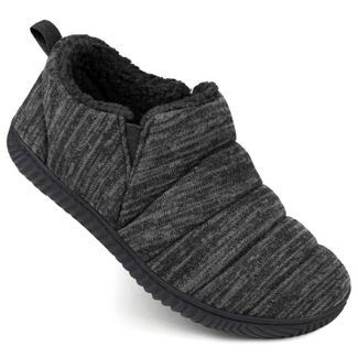 RockDove Men's Damien Quilted Faux Fur Lined Bootie Slipper 9