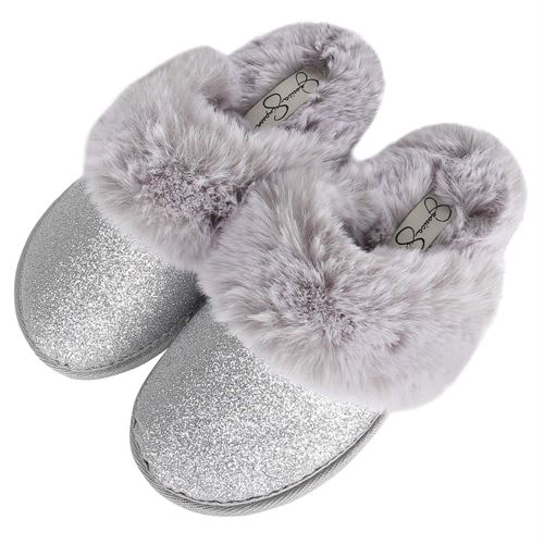 Jessica Simpson Girls Cute and Cozy Plush Slip on House Slippers With Memory Foam
