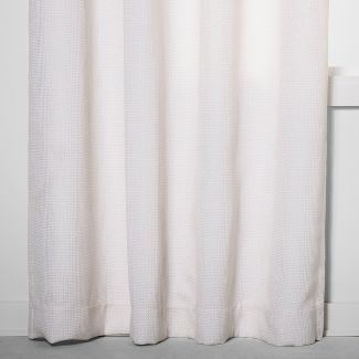 213x 127 cm  Luster Basket Light Filtering Weave Curtain Panels Cream - Project 62