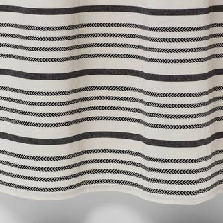 Threshold™ Striped Shower Curtain Black/White