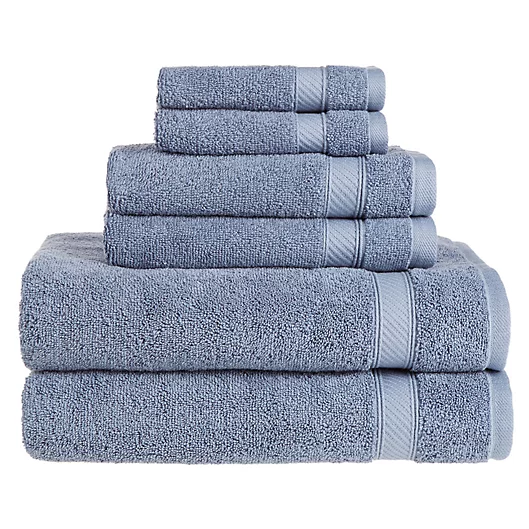 Nestwell™ Hygro Cotton Solid 6-Piece Towel Set in Slate - Miazone