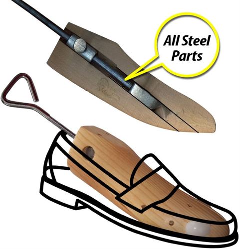 FootMatters Professional Shoe & Boot Stretcher - Includes 2 Bunion Spot Stretcher Plugs - M8-10/W9-11