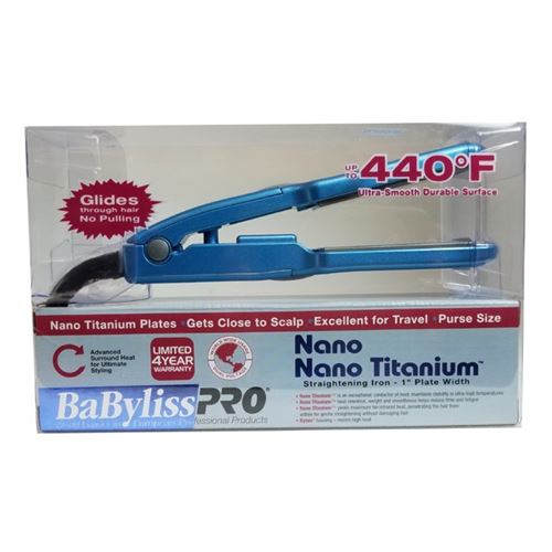 BabylissPro Nano Titanium Mini Hair Straightening Flat Iron