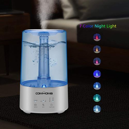 ComHoma Cool Mist Humidifier for Bedroom with essential oils