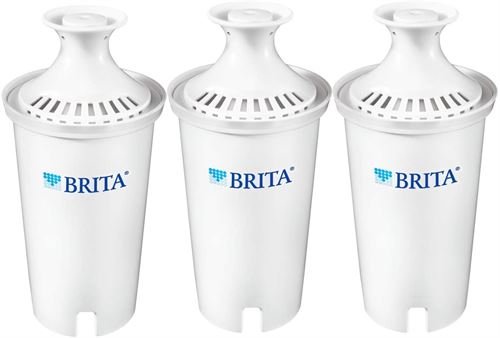 Brita Standard Water Filter, Standard Replacement Filters for Pitchers and Dispensers, BPA Free, 3 Count