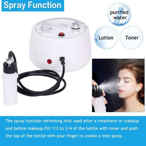 Beauty Star Portable 3 in 1 3 Microdermabrasion Diamond Peeling Device for the Face - 120 Volt