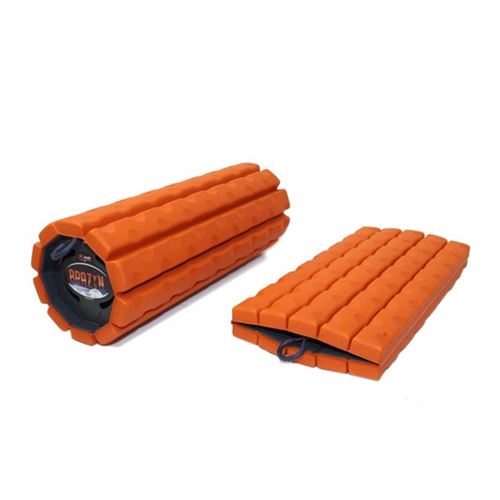 Morph Collapsible Travel Foam Roller (Smooth) - Medium Density - Sunset Orange