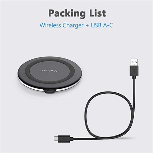 Yootech Wireless Charger Qi Certified 10w Max Fast