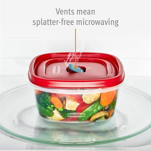 Rubbermaid Easy Find Vented Lids Food Storage Containers, Set of 21