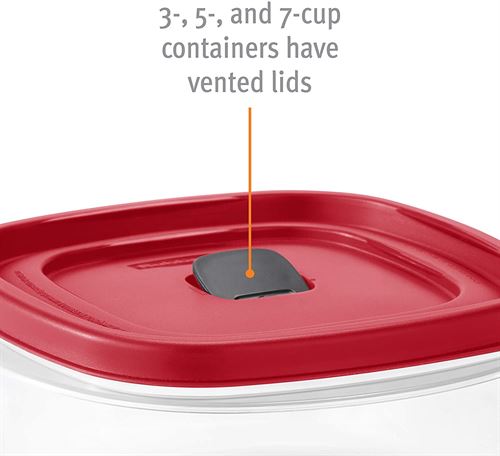 Rubbermaid Easy Find Vented Lids Food Storage Containers, Set of 21