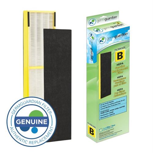 Germguardian FLT48252PK HEPA Genuine Replacement Filter for Air Purifier (1 Piece).