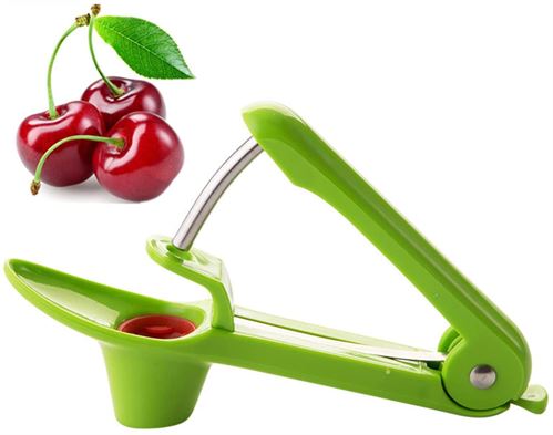 Yun River Cherry Pitter, Easy Kitchen Tool Cherry Pitter And Olive Pitter- Green