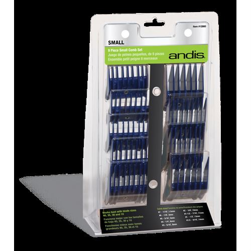 Andis Professional Animal Small Comb Set, 9 Pieces