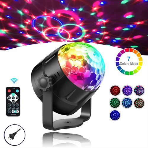 RGB LED Disco Ball Light for Party Sound Activated Strobe Light