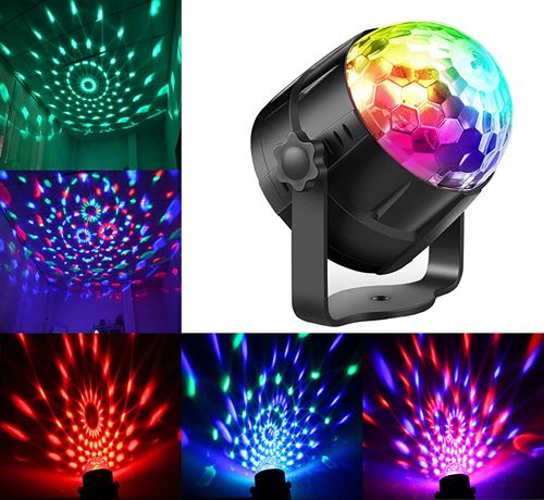 RGB LED Disco Ball Light for Party Sound Activated Strobe Light