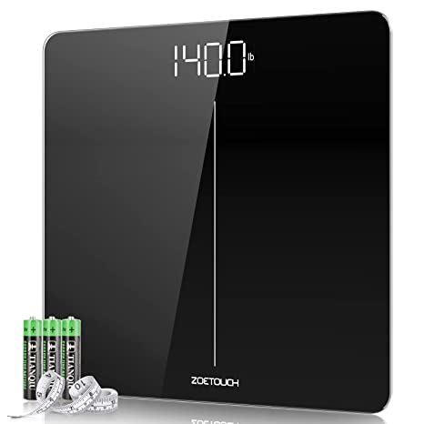 ZOETOUCH Digital Body Weight Bathroom Scale, Weighing Scale