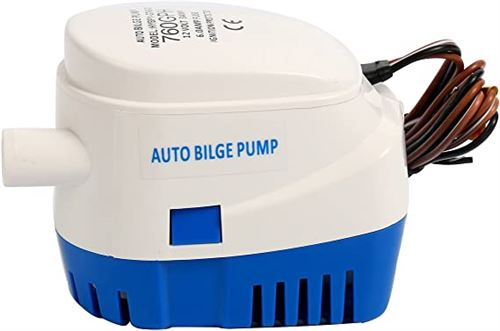 Amarine Made Automatic Submersible Boat Bilge Water Pump 12v 760gph Auto with Float Switch-New-120V