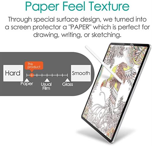 ELECOM Japan Official TB-A18LFLAPL-W Paper-Feel Screen Protector Compatible