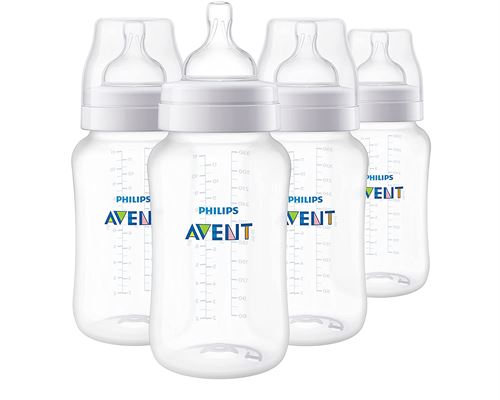 Philips Avent Natural Baby Bottles, Clear, 9 Oz, 4 pack