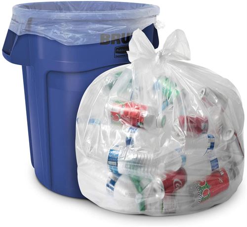 33 Gallon Clear Trash Bags - (Huge 100 Pack)