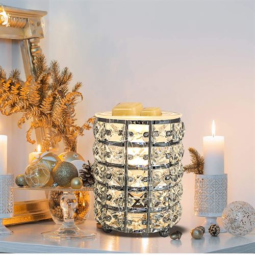 Wrought Iron Crystal Wax Melt Warmer Electric Oil Burner Wax Melt for Home - 120V