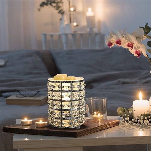 Wrought Iron Crystal Wax Melt Warmer Electric Oil Burner Wax Melt for Home - 120V