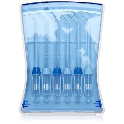 Waterpik Water Flosser Tips Storage Case and 6 Count Replacement Tips