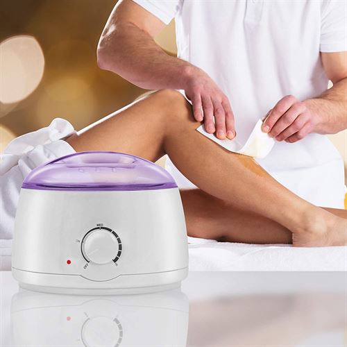 Salon Sundry Portable Electric Hot Wax Warmer Machine for Hair Removal - Purple Lid