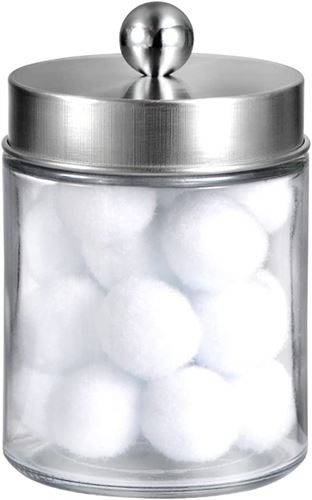 Cotton Swab Holder Apothecary Jar