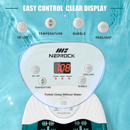 Neprock Foot Spa Bath Massager with Heat-120V