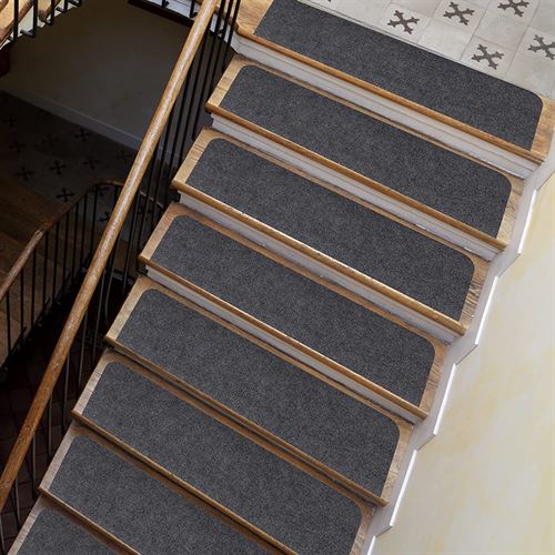 Wotoban Stair Treads Carpet Non Slip Indoor Set of 15 Carpet Stair Treads