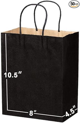 Kraft Paper Gift Bags Bulk with Handles