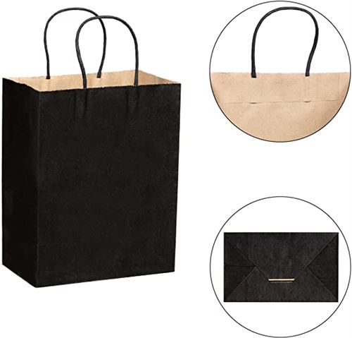 Kraft Paper Gift Bags Bulk with Handles