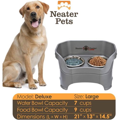 Neater Pets Neater Feeder Deluxe Mess-Proof Elevated Food & Water Bowls