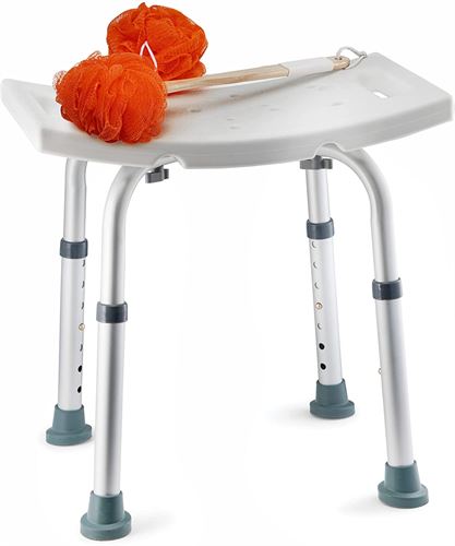Shower Chair - with Back Scrubber & Additional Sponge