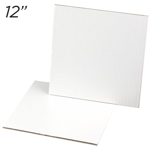 12" Square Coated Cakeboard, 25 ct
