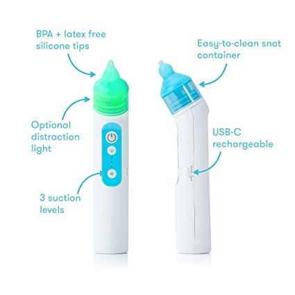 FridaBaby Electric NoseFrida | USB Rechargeable Nasal Aspirator