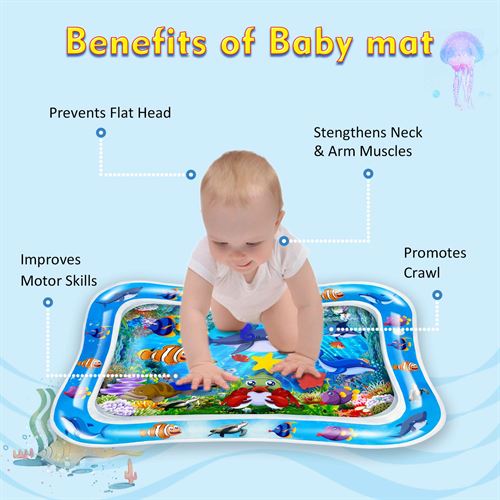 CUKU Tummy time Water Play mat Baby
