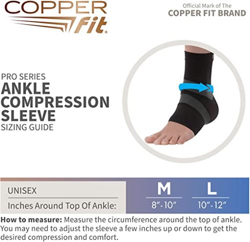 Copper Fit Pro Series Unisex Ankle Compression Sleeve