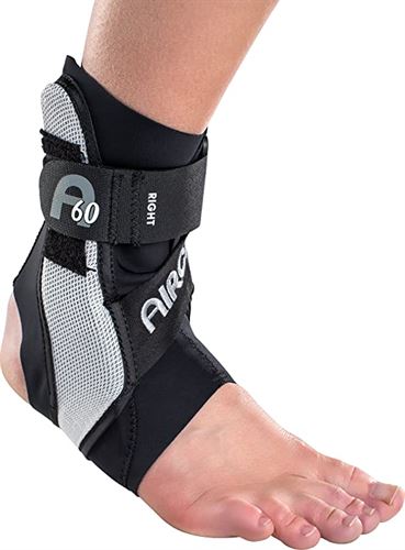 Aircast A60 Ankle Support Brace, Right Foot, Black, Medium