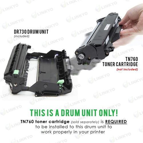 LINKYO Compatible Drum Unit Replacement for Brother DR730 DR-730