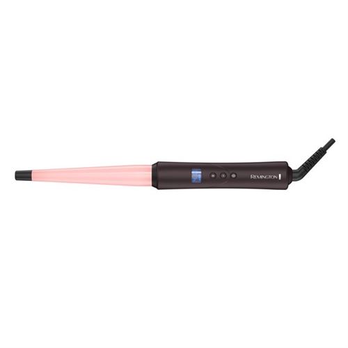 Remington Pro T Studio Travel Size Professional .5"-1" Pearl Ceramic Conical Hair Curling Wand, Black- 120V