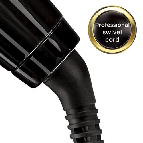 Revlon Pro Collection Heated Silicone Bristle Curl Brush Black - 120 V