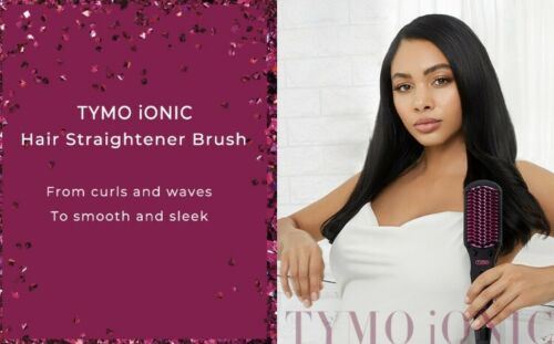 TYMO Ionic Hair Straightening Brush - HC 101 - Black