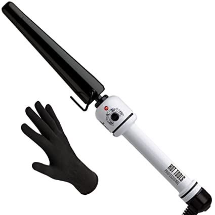 HOT TOOLS Pro Artist Nano Ceramic Tapered ¾” to 1-1/4” Curling Wand 120 Volts