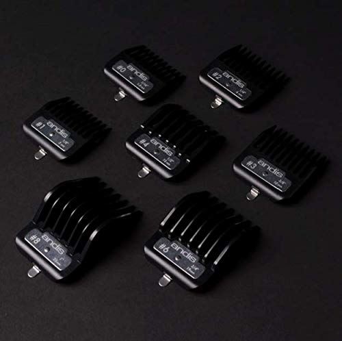 Andis Master Series Premium Metal Hair Clipper Attachment Comb 7 Piece Set